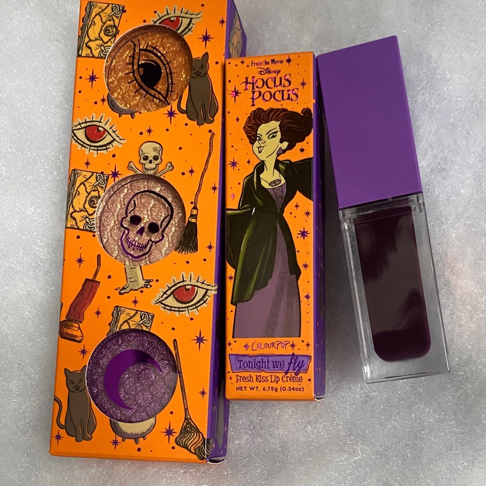 Colourpop x Disney’s Hocus Pocus Supershock Shadows & Fresh Kiss Lip Crème Set